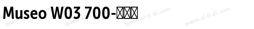 Museo W03 700字体转换